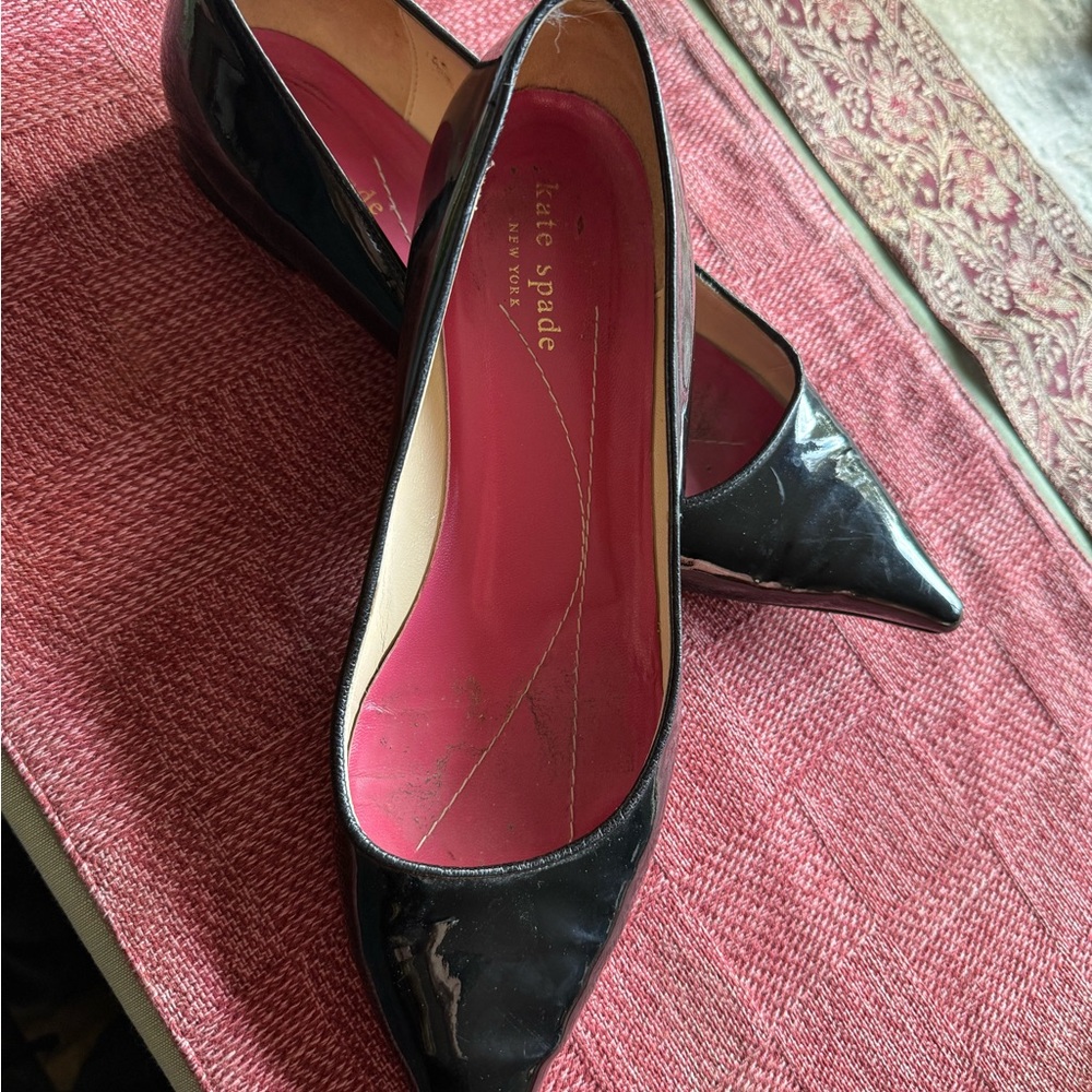 Kate Spade Black Patent Leather Heels - Picture 3 of 6